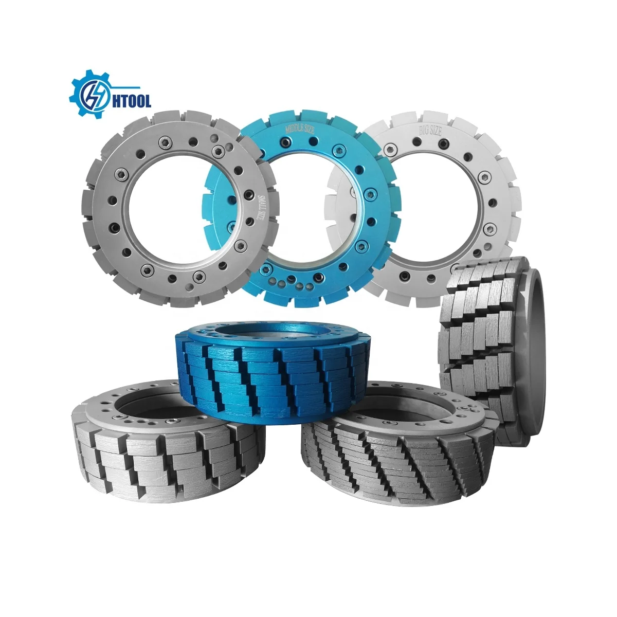 Htool Dia 180mm Diamond Segment Calibration Wheel Fast Grinding Roller