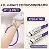 สายคล้องข้อมือ L สีม่วง Type-C