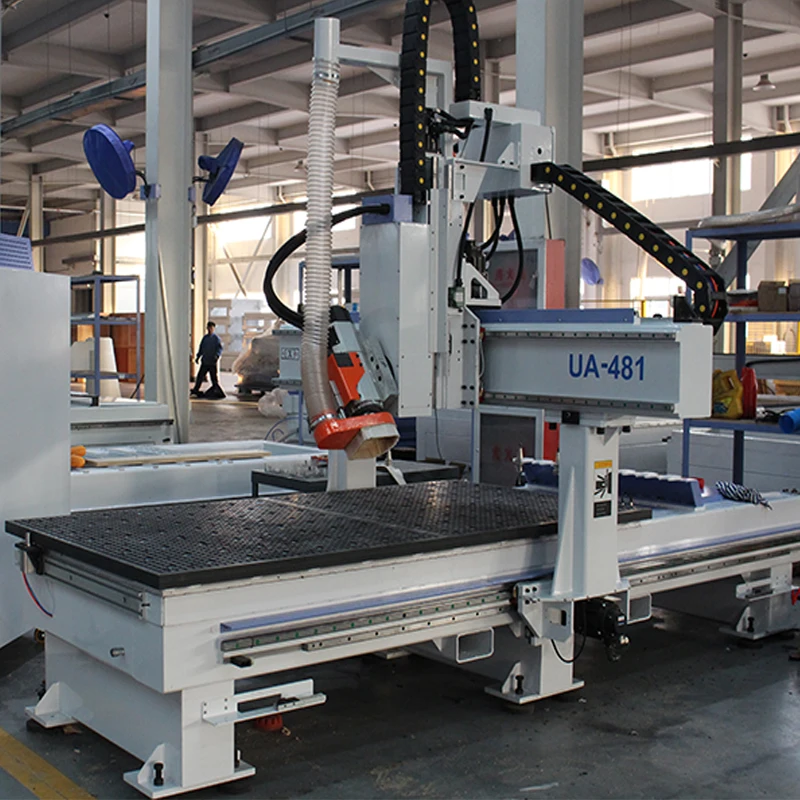 Quick 4 Axis Spindle Rotary Machine ATC CNC Router UA481-4D 4*8ft Woodworking Machinery Router