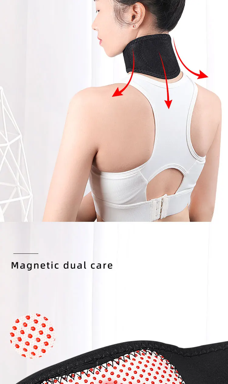 Neck Pad Box Magnetic Self Heating Pad Neck Wrap for Arthritis Relief