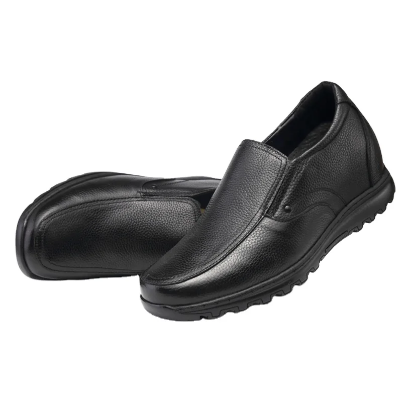 2.8 Inch Height Increasing 2024 New Arrival Men's Casual Shoes Genuine Leather Luxury 7 cm Hidden Insole Elevator Shoes for Men