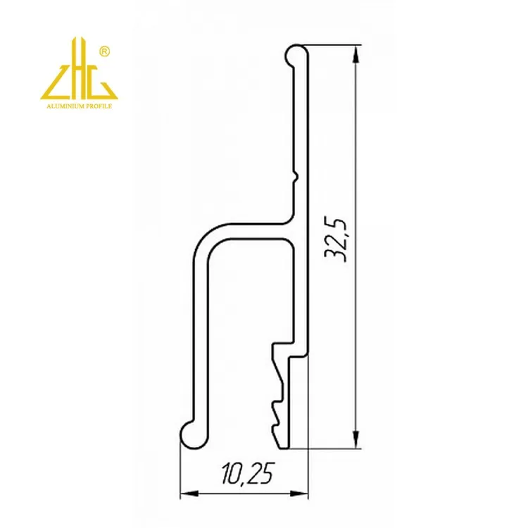 Factory Graphic Design Customized 3003 Modern Fireproof H Shaped Irregular Lightweight Frame Stretch Ceiling Aluminum Profile