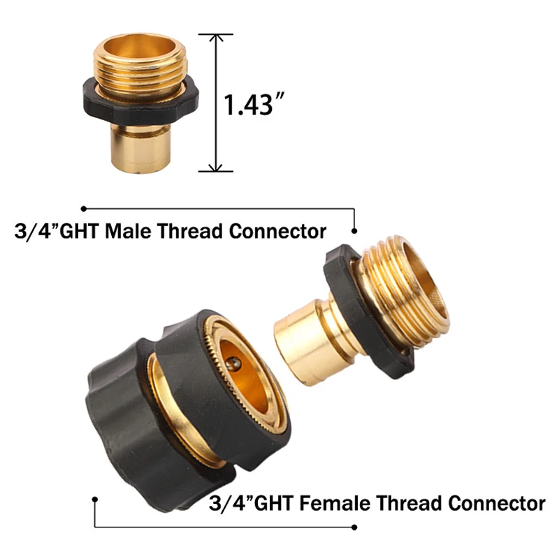 Plastic Connect Pipe Coupling Water Connectors Aluminum Garden Hose Coupler Pvc Fittings Copper Faucet Brass Quick Connector