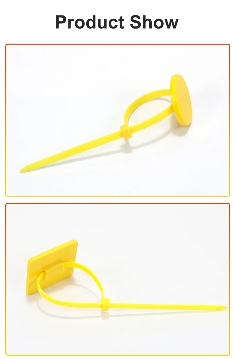 0-5m Read Range Tie Tag Reusable ABS Material UHF RFID Zip Tie Tags for ...