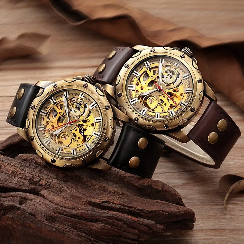 Shenhua Antique Copper Mechanical Men's Watch