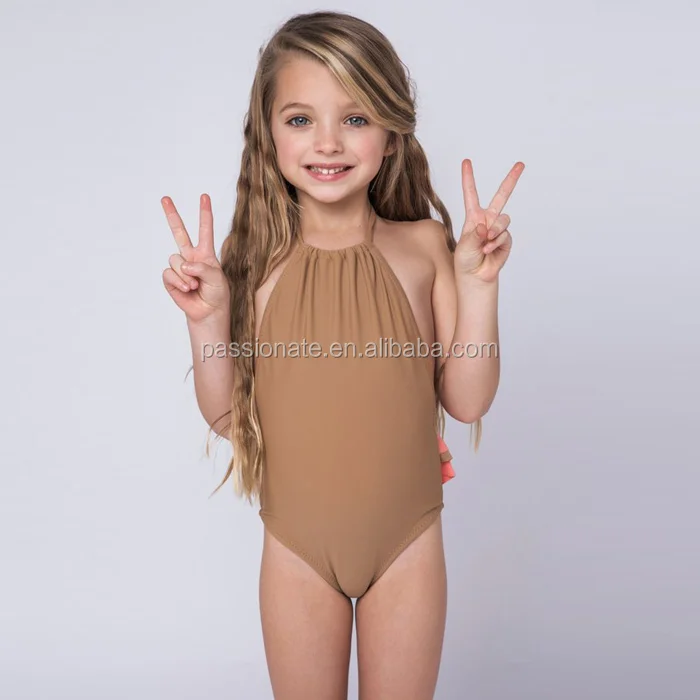 2022 Costume Da Bagno Intero Per Bambina Con Volant Cravatta Per Bambini Costume Da Bagno