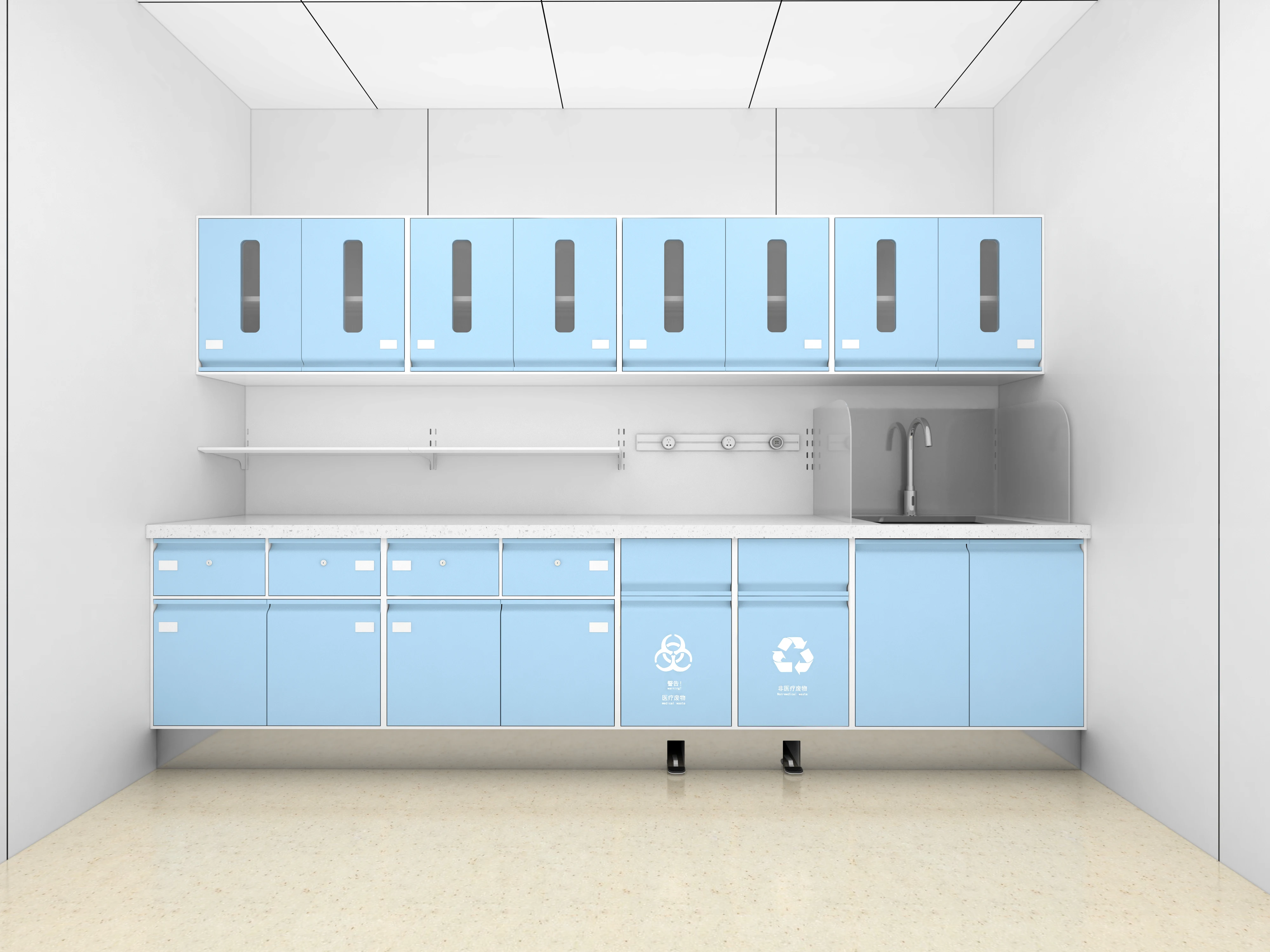 Customized Modern Stainless Steel Hospital Cabinet for Schools Hotels Hospitals-Global Industrial Solution 5
