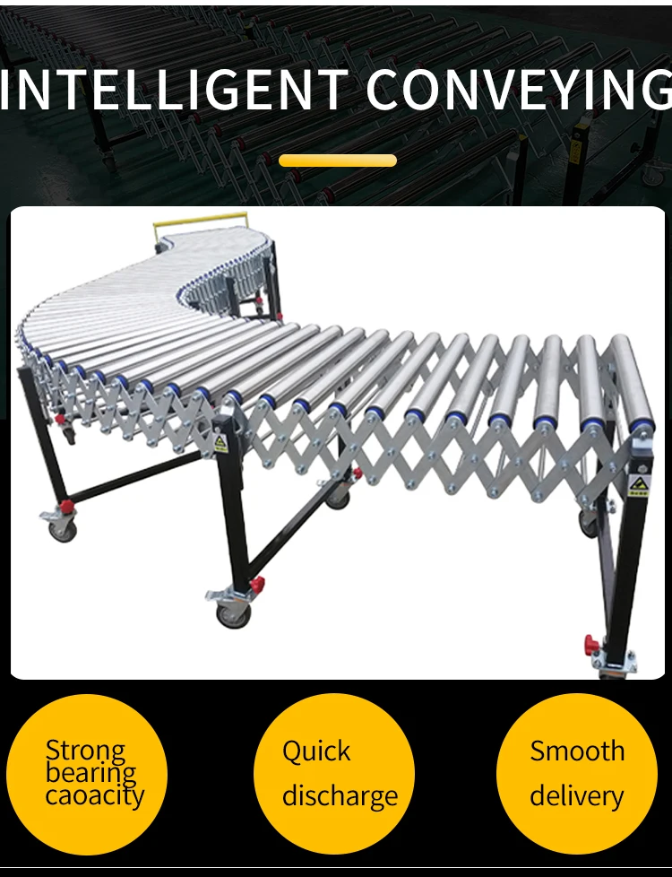 Warehouse Cargo Sorting Conveyor Roller Conveyor Line Unpowered Roller