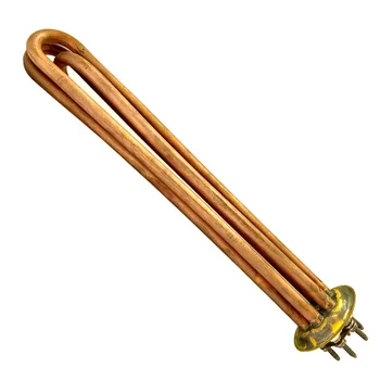 Leading Quality Copper Electric Heating Element 6KW Three Tube Electric Heating Pipe with Flange