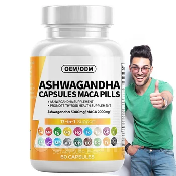 Male Enhancement Pills 17-in-1 Supplements 2000mg Maca Root Pills Improve Performance Ashwagandha Capsules