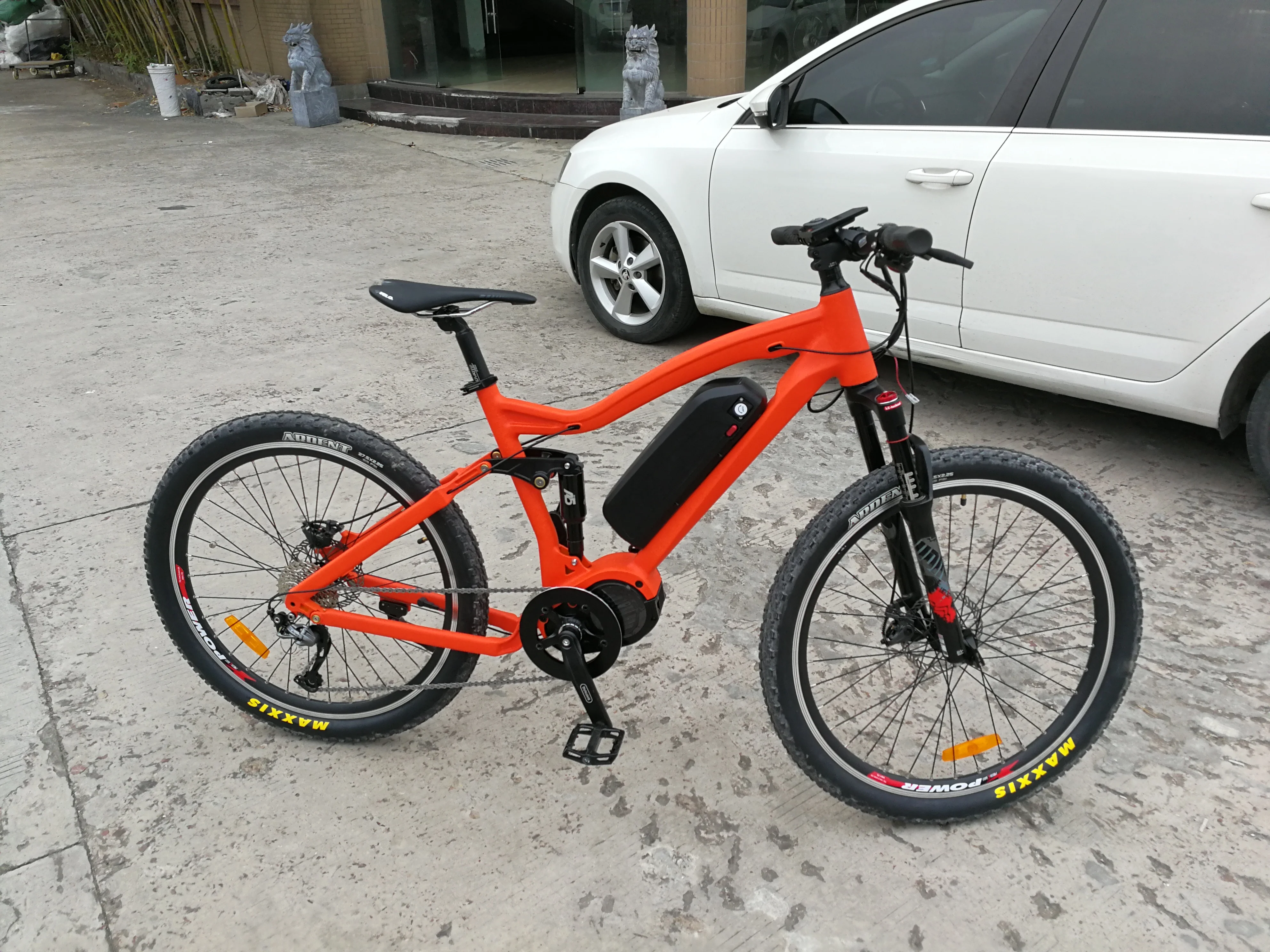 Mid Drive Bafang G510 Full Suspension Frame Full Suspension 52v