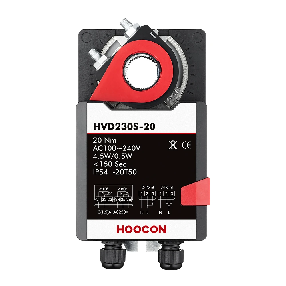 20nm System Actuator Onoff Control 2/3point 2spdt Auxiliary Switch Damper Actuator Buy 20nm