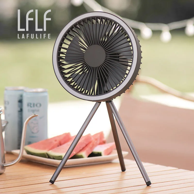 Ventilateur De Plafond USB Pour Camping - Ventilateur Suspendu 6 Pales (42 Cm) - Alimentation Par Power Bank, PC Ou Chargeur