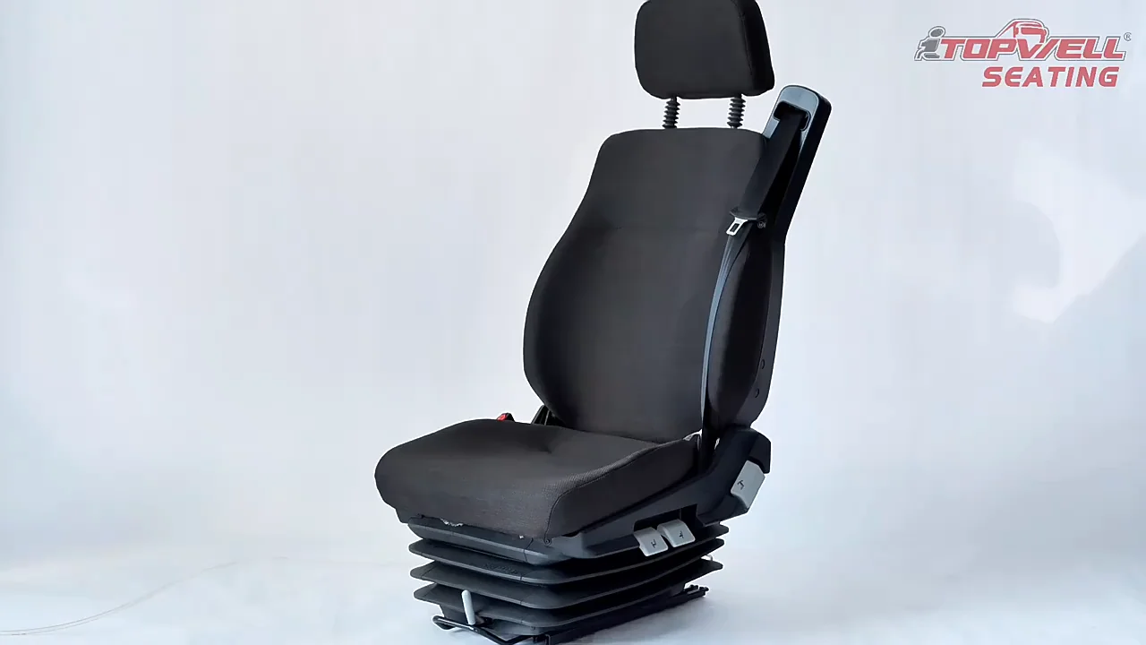 Universal Luxury Heavy Duty Truck Seat Air Suspension Driver Seat With
