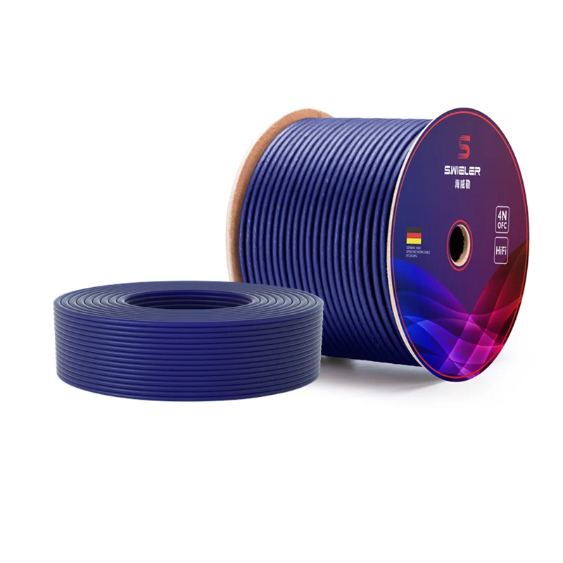 22AWG 23AWG 24AWG из бескислородной меди медный сердечник 2 витой двойной экранированный гибкий Hi-Fi аудио динамик кабель провода микрофонный 100