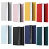 Étui de téléphone en cuir à rabat coloré