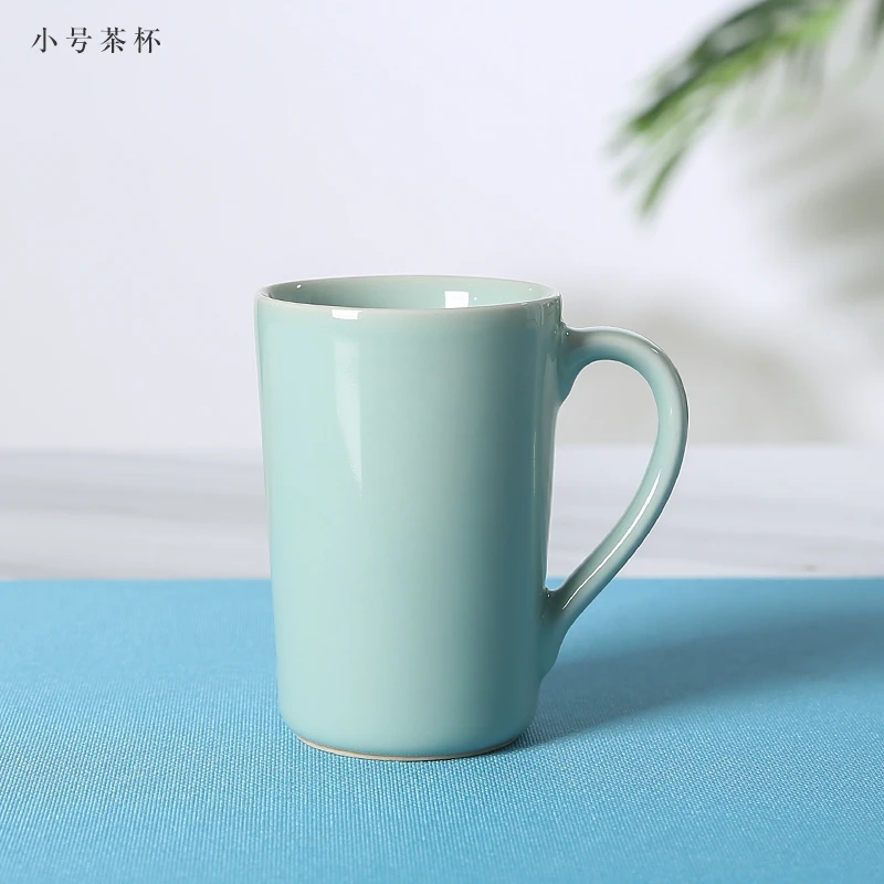 product 2025 factory wholesale longquan celadon traditional cups saucers coffee customized water drinking ceramic tea cups-4