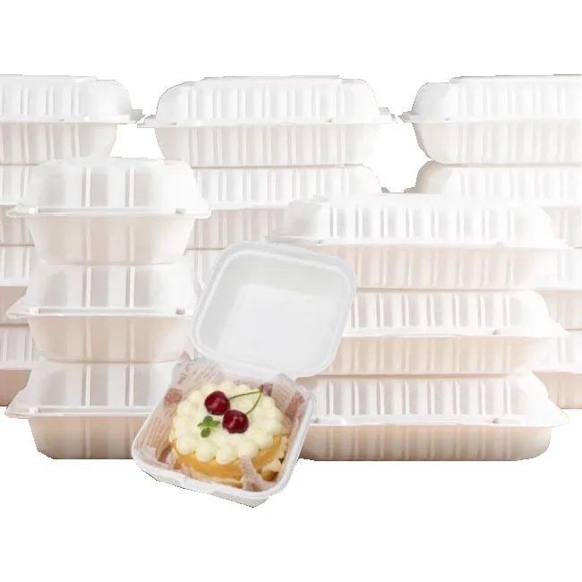 Экологически чистый пластиковый 9*6 дюймовый пищевой контейнер-раскладушка для фаст-фуда на вынос одноразовый контейнер пищевых