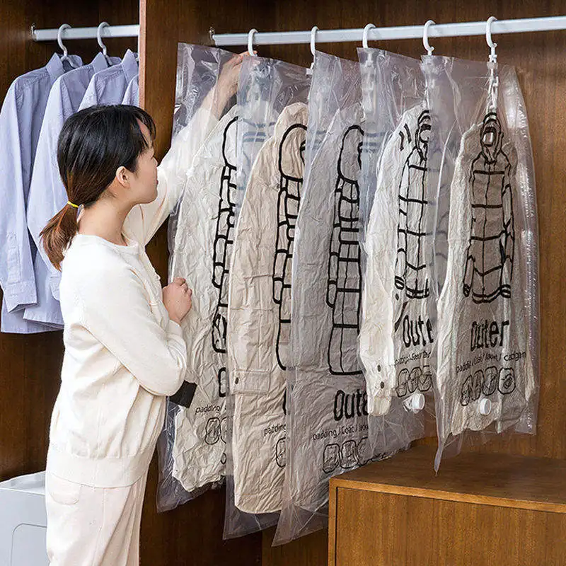 Kleidung Chemische Reinigung Jacke Kleidung Hängen Vakuum Beutel