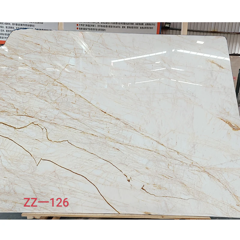 product polishing golden spider marble beige marble bathroom slab hotel wall and floor tiles beige marble step stairs-1