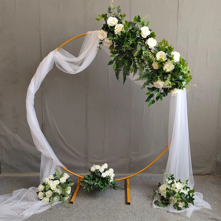 結婚式の造花装飾サークルアーチフレーム結婚式の背景 - Buy Wedding Flower Arch,Balloon Arch  Wedding,Wedding Backdrop Arch Product on Alibaba.com