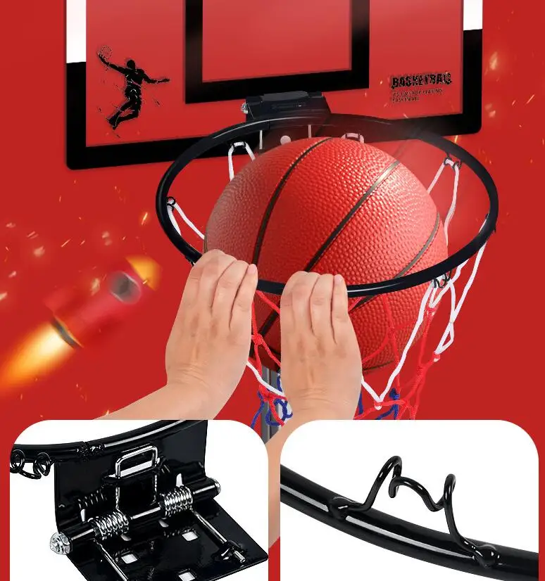 Custom Wall Mount Adjustable Movable Mini Office Basketball Hoop Stand