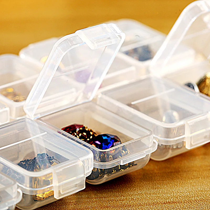 Plastic Organizer Box Storage Container Jewelry Box with