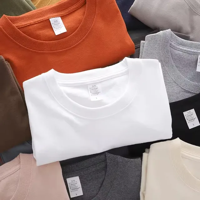High Quality Factory Direct Selling Men's Heavy t Shirt Casual Plus Size Tshirt High Quality Custom Blank T-shirt