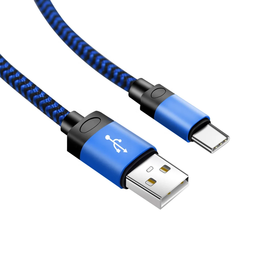 Готово к отправке Премиум 3ft 1 м быстрой зарядки 2.8A USB кабель с нейлоновой оплеткой USB зарядный кабель USB Type-C для быстрой зарядки для iphone Кабель зарядного устройства