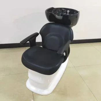 Hot Sale White Black Beauty Salon Furniture Modern Hair Washing Shampoo Chair