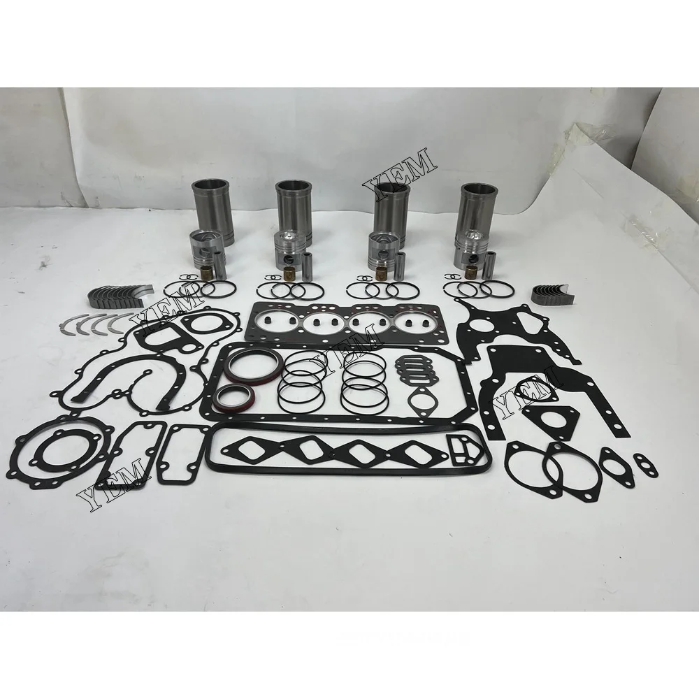 B490B Cylinder Liner and Gasket Kit With Bearing Set for Xinchai Excavator Part Aftermarket Engine Spare Parts