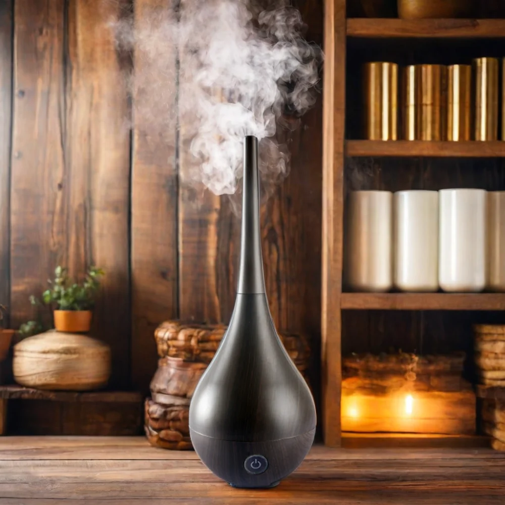 Wood Aroma Diffuser Ultrasonic Electric Humidifier for Household Use for Aromatherapy and Air Humidification