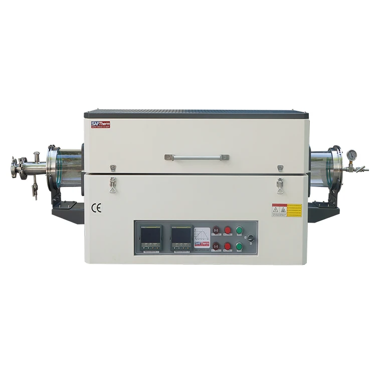 
 Две зоны нагрева 1200 градусов Трубчатая Печь  