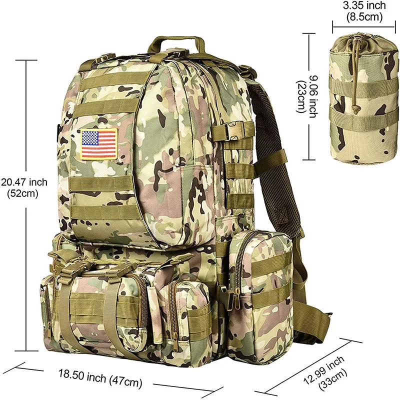 China Factory Wholesale Multi Functional Tactical Backpacks Practical Assault Backpack Casual Tactical Backpack