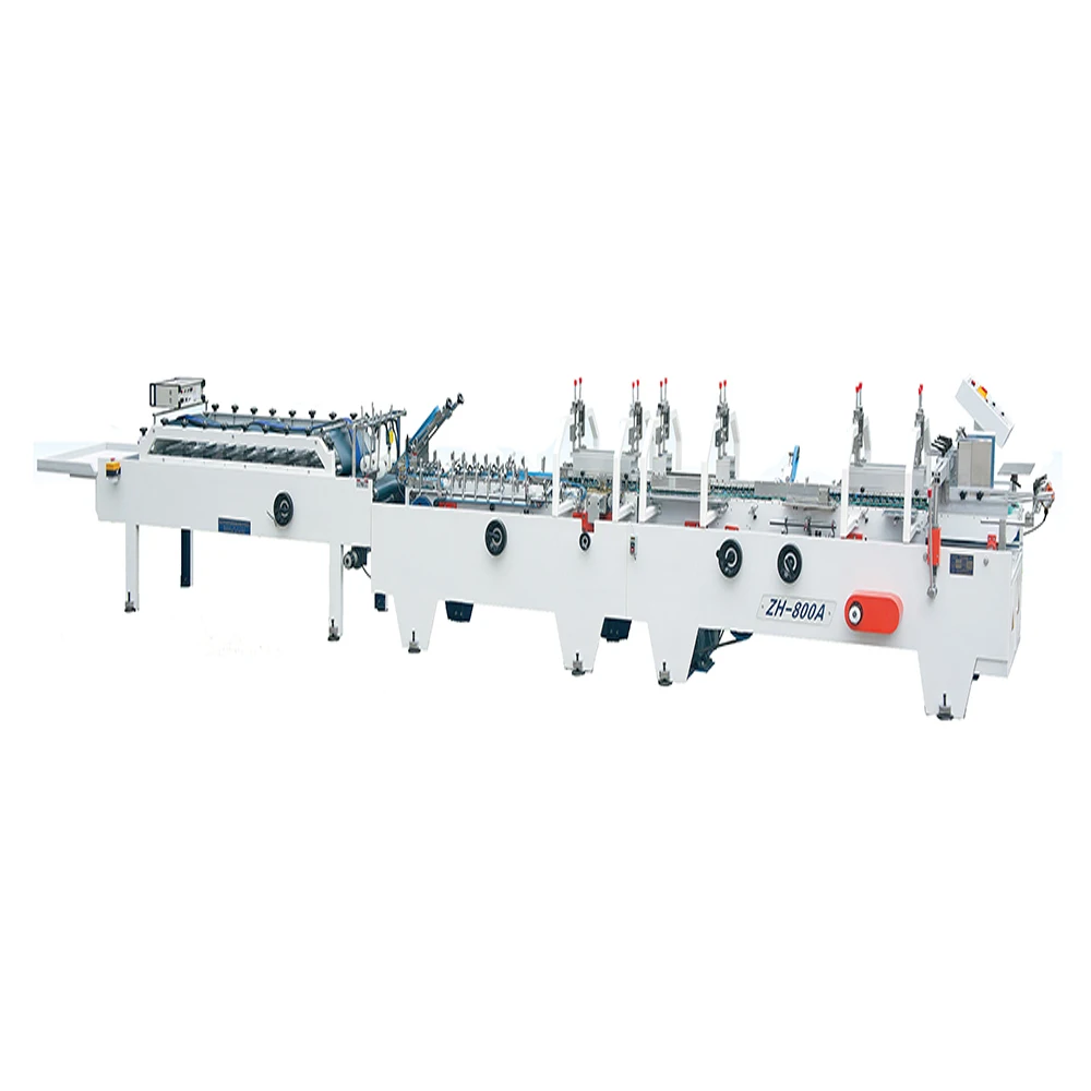 ZH-800A/880A/1000A Paper Pasting Folder Gluer Box Making Machine