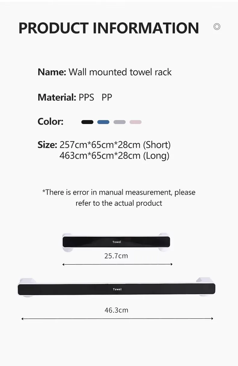 Factory Direct Cheap Wall Mounted Single Slipper Rack Towel Bar Non-Drilling Design for Convenient Storage manufacture