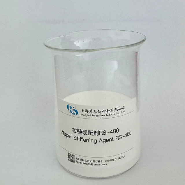 Zipper Stiffening Agent RS-480 For Cotton synthetic fiber, polyester, nylon and their blended fabrics Textile chemical additives