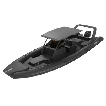 Black Aluminum Hull 28ft Rib Orca/ Hypalon/pvc Inflatable Boats For ...