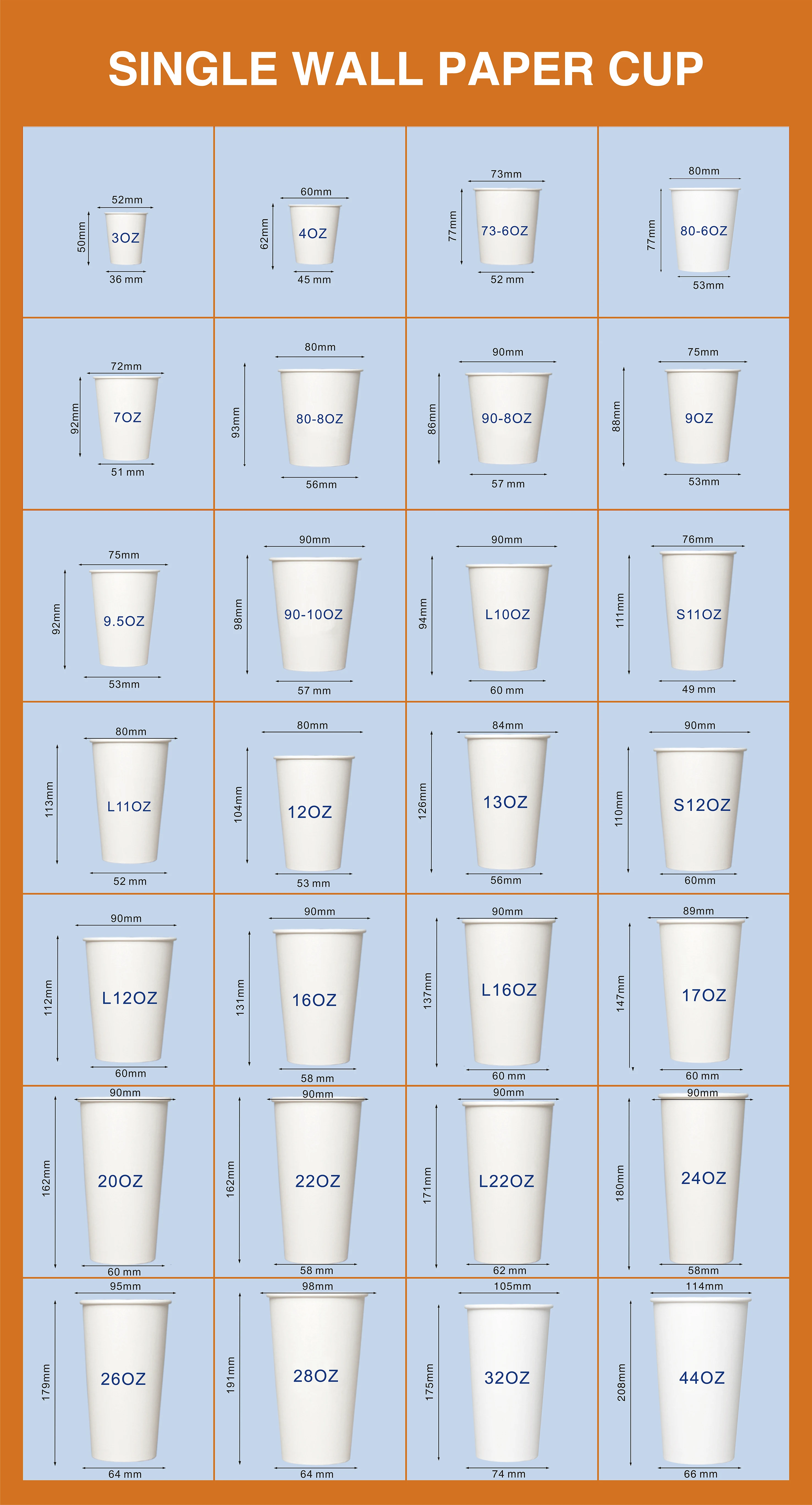 Wholesale Custom Print Logo Disposable Biodegradable 6oz 12oz Single ...