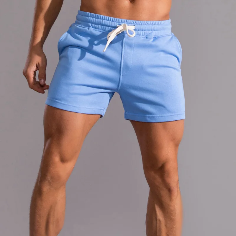 Wholesale Plus Size High Quality Men's Cotton Athletic Shorts Custom Running Gym Jogger Sweat Shorts For Men367_voghion.com