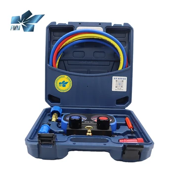 Tool R1234yf AC Gauges AC Manifold Gauge Set Car Air Conditioner Recharge Kit with Hoses