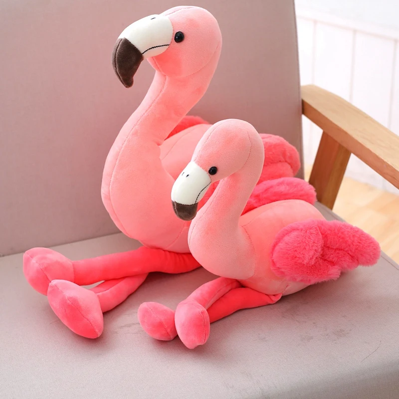 pink flamingo cuddly toy