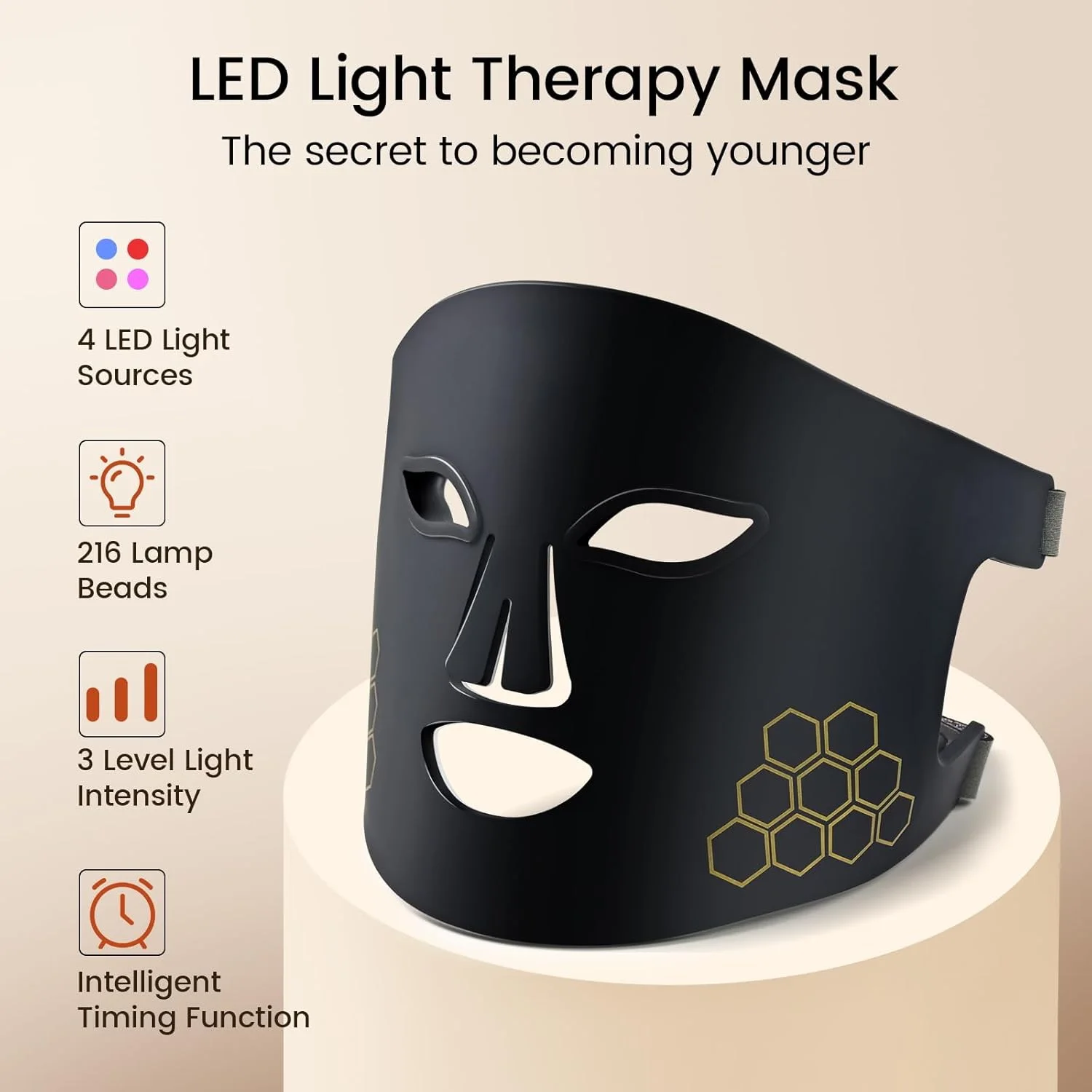 Led Light Therapy Silicone Face Mask For Skin Rejuvenation_voghion.com