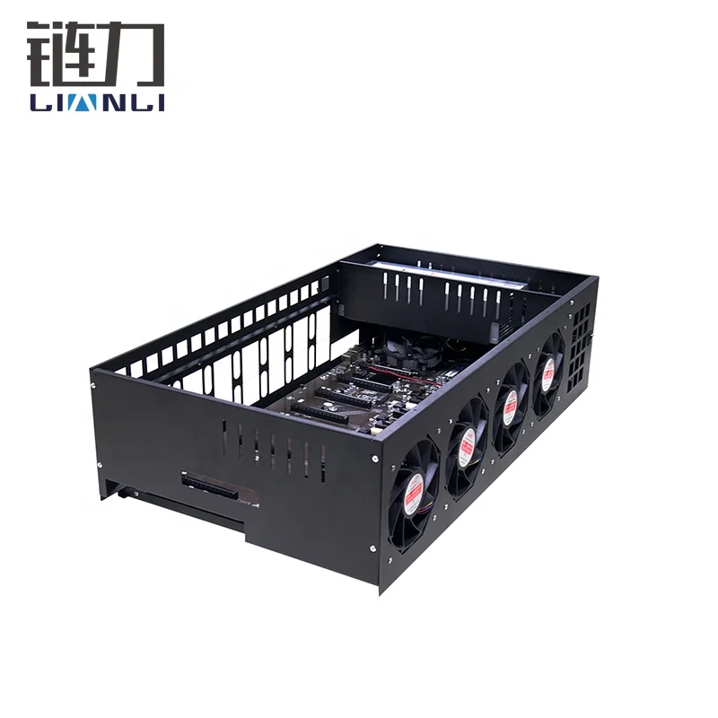 240MH/S 8gpu cards Machine b75 6.5cm 8gpu motherboard B85 pc server case