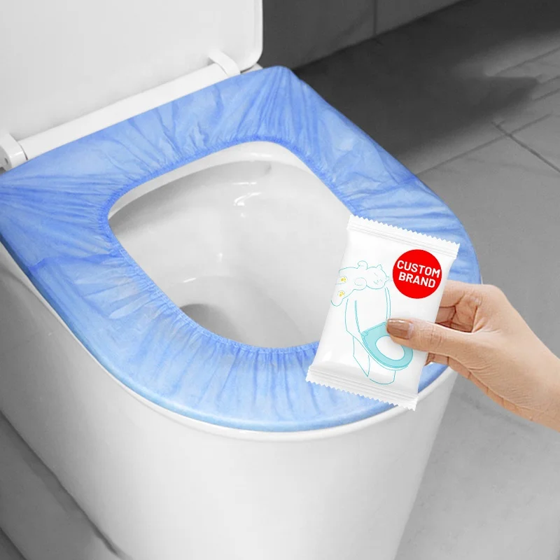 Factory Customized Shared Toilet Cover Pads Portable Folding Flushable Dissolving  Travel Hotel Disposable Toilet Cover Seat
