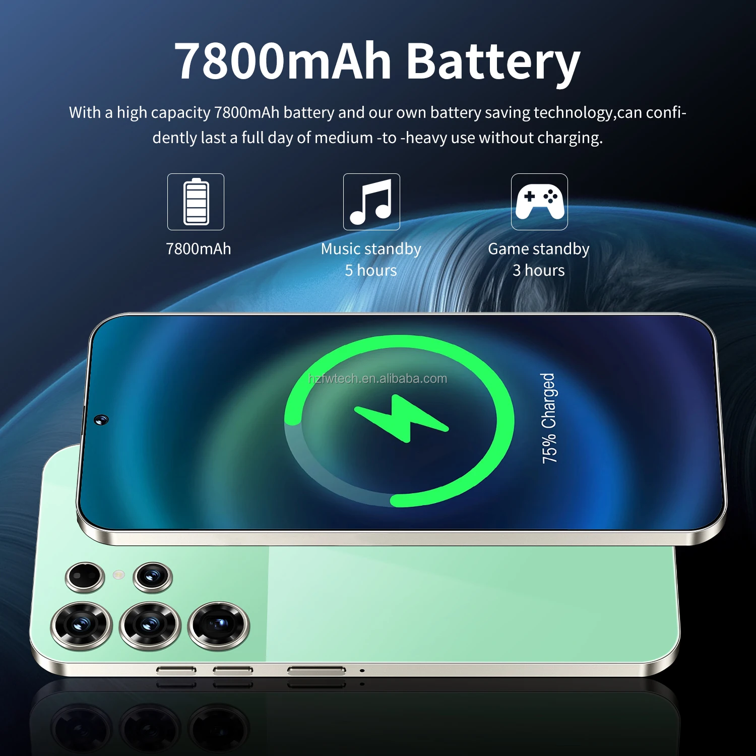 Smartphone Android S26 Ultra haute configuration 7.3 pouces 16 + 1 To grand écran 108MP caméra arrière résolution 2K débloquée LTE espagnol