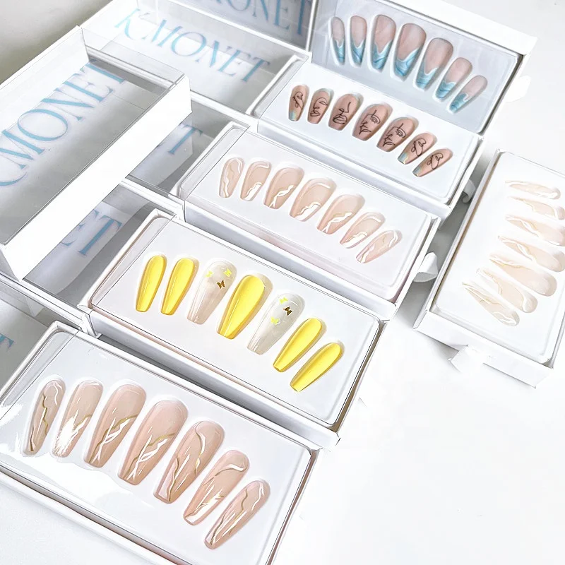 Press Nails Vendors Rhinestones Abs Acrylic Designed Packaging Box