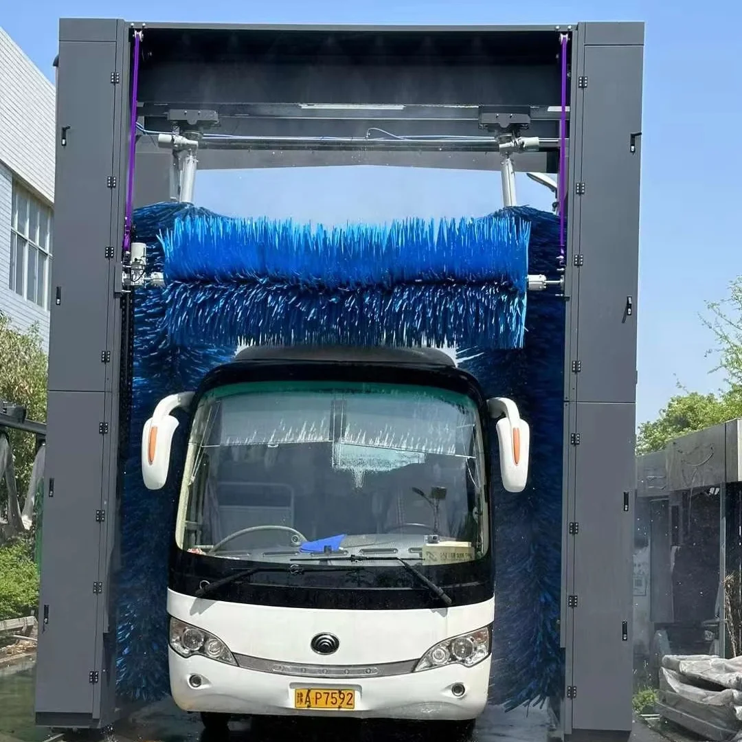 Shinewash R5 Fully Automatic Wash Machine for Bus Truck Train Gantry Rollover & Tunnel Type Two Options Fast Speed 3 Mins a Car