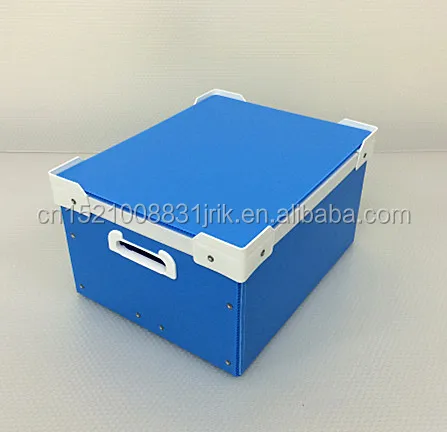 Foldable PP Corrugated Polionda Customized Plastic Container Pradan Case Carrying Storage Box With Handles for Large Part