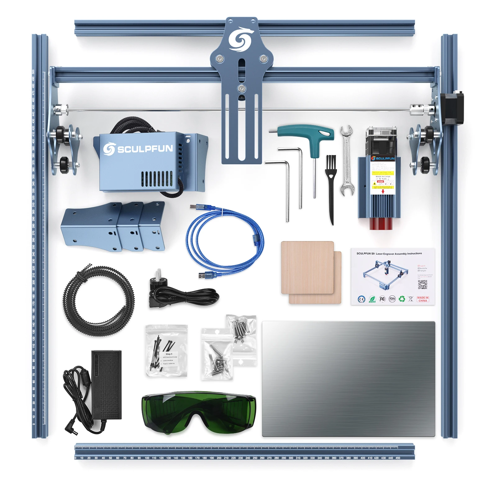 SCULPFUN S9 Laser Engraving Machine - Precision & Versatility